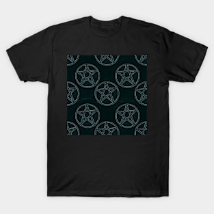 Turquoise Stone Pentagrams T-Shirt